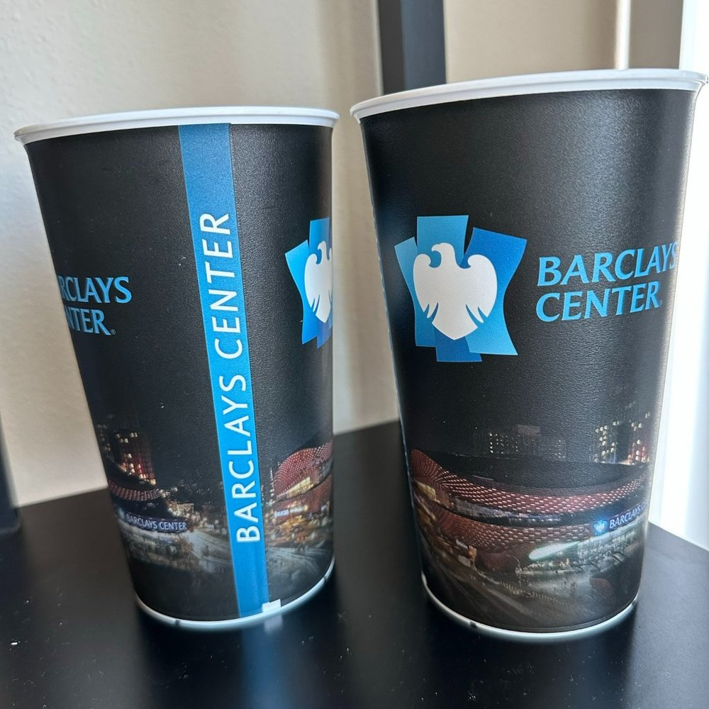 2018 Vintage Retro Stadium 32 Ounce Beverage Cup - Barclays Center Brooklyn Nets